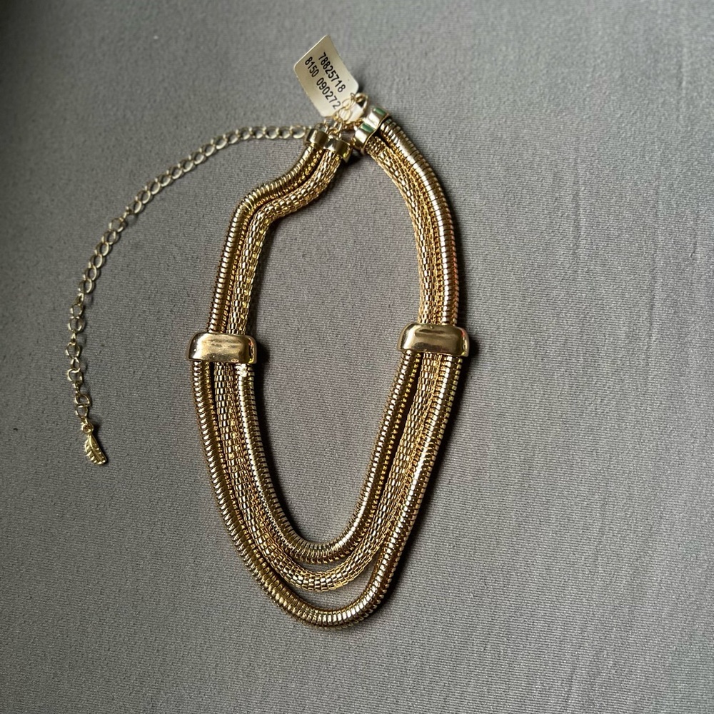 Free People Gold Multi-Strand Necklace